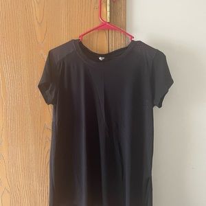 Black Athletic Tee with mesh back